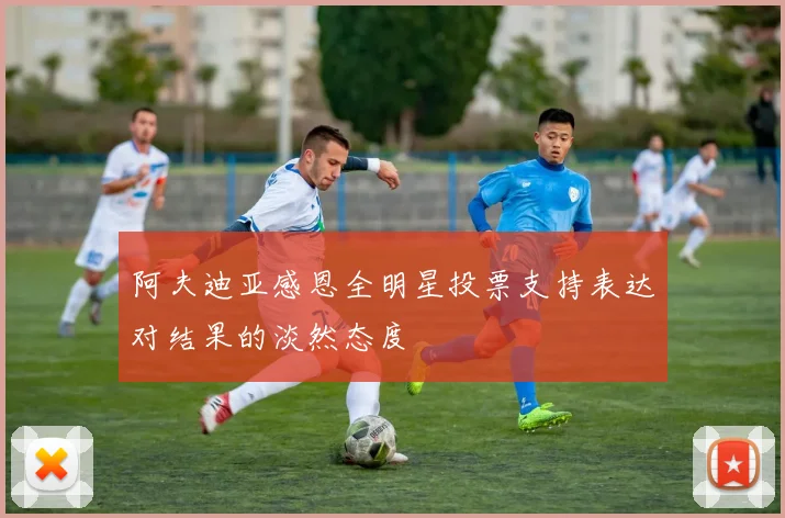 阿夫迪亚感恩全明星投票支持表达对结果的淡然态度